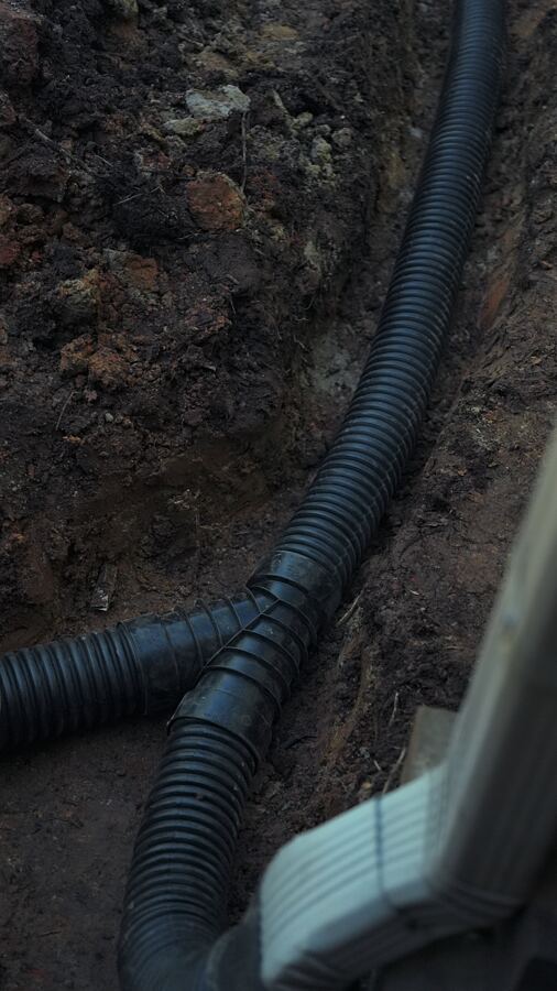 Downspout Drainage Installation
